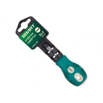 Отвертка “-” 4,0х 38мм SL ВОЛАТ (“бочка”, шлицевая Slotted, двухкомп. рукоятка Anti-Slip)
