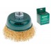 Щетка д/шлиф.маш.”чашка” гофр. 100мм ВОЛАТ (для УШМ шлифмашины болгарки М14 торцевая крацовка)