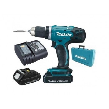 Аккум. дрель-шуруповерт MAKITA LXT DDF 453 SYE в чем. (18.0 В, 2 акк., 1.5 А/ч Li-Ion, 2 скор., 42 Нм, шурупы до 10 мм)