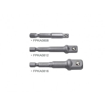 Набор переходников 1/4″ под шуруповерт 3ед. (1/4″, 3/8″, 1/2″) TOPTUL