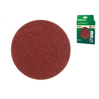 Шлифлист 125мм круг Р120 д/дерева 10шт. ВОЛАТ (круг абразивный шлифовальный)