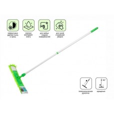 Швабра для пола с насадкой из шенилла, зеленая, PERFECTO LINEA