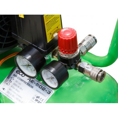 Компрессор ECO AE-502-3 (440 л/мин, 8 атм, коаксиальный, масляный, ресив. 50 л, 220 В, 2.20 кВт) Компрессор ECO AE-502-3 (440 л/мин, 8 атм, коаксиальный, масляный, ресив. 50 л, 220 В, 2.20 кВт)