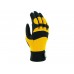 Перчатки виброзащитные из синтетической кожи, р-р 9/L, черно-желтые, JetaSafety (шов: кевлар) (JETA SAFETY)