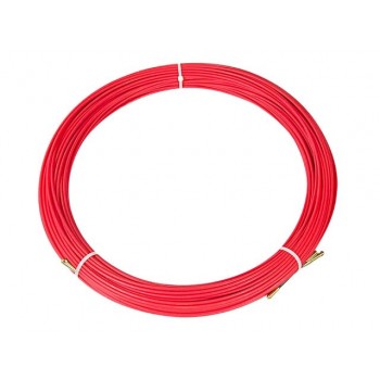 Протяжка кабельная (мини УЗК в бухте), стеклопруток, d=3,5 мм 50 м красная (REXANT)