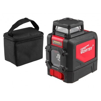 Нивелир лазерный линейный WORTEX LL 0330 X в кор. (проекция: крест, 1 плоскость 360°, до 30 м, +/- 0.3 мм/м, резьба 1/4″ Подходит приемник Bosch LR7)