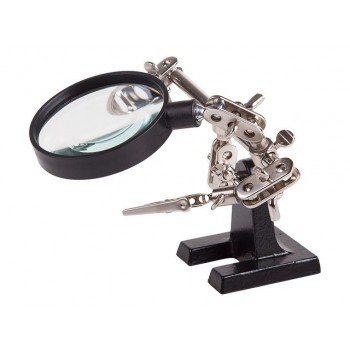 Держатель «Третья рука» с лупой х2.5 REXANT