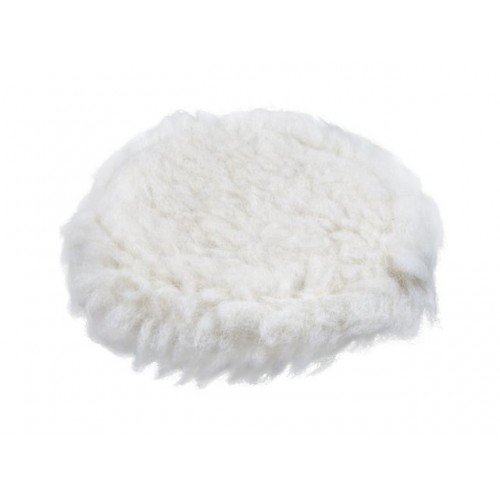 Полировальный круг 150мм, на липучке (натур.шерсть, короткая) (WORTEX) Полировальный круг 150мм, на липучке (натур.шерсть, короткая) (WORTEX)