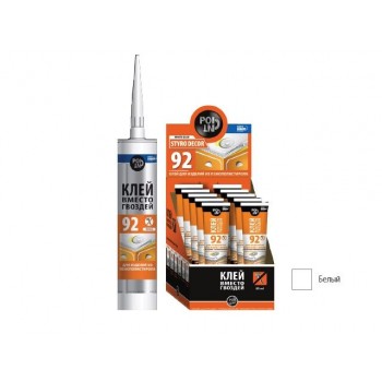 Клей монтажный POINT “Клей вместо гвоздей 92”, 280мл (белый, для пенополистирола)