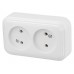 Розетка 2-ая (открытая, б/з) белая, Стандарт, Юпитер (RA16-237-Б) (ЮПИТЕР) Розетка 2-ая (открытая, б/з) белая, Стандарт, Юпитер (RA16-237-Б) (ЮПИТЕР)