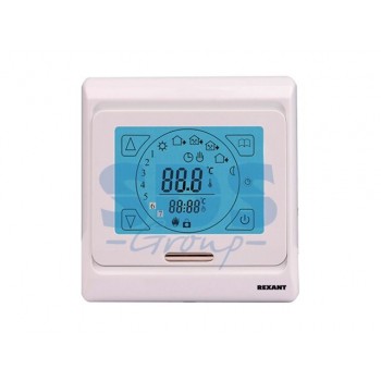 Терморегулятор сенсорный с автоматическим программированием R91XT белый REXANT (Терморегулятор сенсорный с автоматическим программированием (R91XT) REXANT)