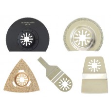 Набор оснастки для многофункционального инструмента WORTEX универсальный АКЦИЯ ( -25% на набор из 5 пильных полотен WORTEX)