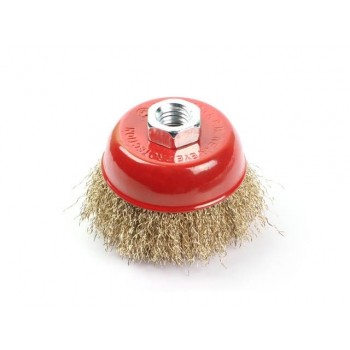 Щетка д/шлиф.маш.”чашка” гофр. 100мм GEPARD (GP0865-100) (M14 в блистере)