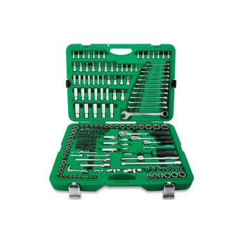 Набор головок и ключей 216предм. 1/4″,3/8″,1/2″ 6гр. TOPTUL