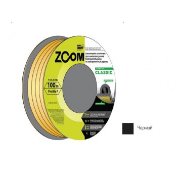 Уплотнитель “P” черный 100м  ZOOM CLASSIC
