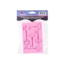 Форма силиконовая для украшения тортов, для мастики, ключики, 12.9 х 8.6 х 0.7 см, PERFECTO LINEA (Супер цена!)