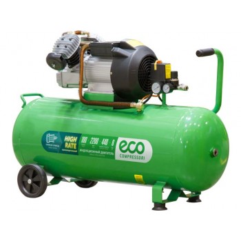 Компрессор ECO AE-1005-3 (440 л/мин, 8 атм, коаксиальный, масляный, ресив. 100 л, 220 В, 2.20 кВт)