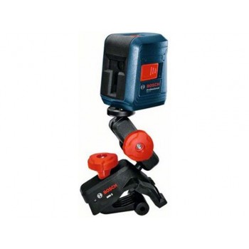 Нивелир лазерный BOSCH GLL 2 с держателем в кор. (проекция: крест, до 10 м, +/- 0.50 мм/м, резьба 1/4, 5/8″)