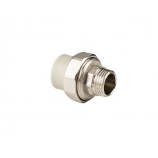 Американка ПП нар. 20х1/2", сер. РТП (Соединение разборное наружная резьба полипропиленовое) (РосТурПласт)