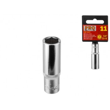Головка 1/4″ 14мм 6гр. глубокая PRO STARTUL (PRO-54114)