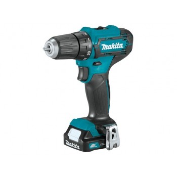 Аккум. дрель-шуруповерт MAKITA CXT DF 333 DWYE в чем. (12.0 В, 2 акк., 1.5 А/ч Li-Ion, 2 скор., 30 Нм, шурупы до 8 мм)