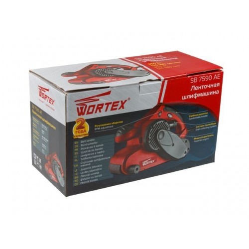 Ленточная шлифмашина WORTEX SB 7590 AE в кор. 950 Вт, лента 76х533 мм (Регул. об.) Ленточная шлифмашина WORTEX SB 7590 AE в кор. 950 Вт, лента 76х533 мм (Регул. об.)