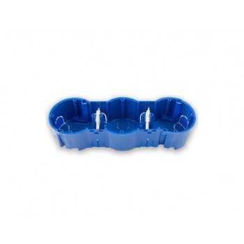 Коробка установочная (подрозетник) КЕ-502 BYLECTRICA (Для бетона и кирпича. Трехместная.207х66х47,4 мм)