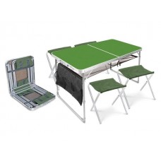 Набор складной стол влагостойкий и 4 стула, NIKA (Складной стол влагостойкий + 4 стула)