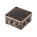 Коробка распаечная ОП 95х95х45мм, бронза, 7 мембр. вх. IP44 ЮПИТЕР (КЭМ 5-10-7)
