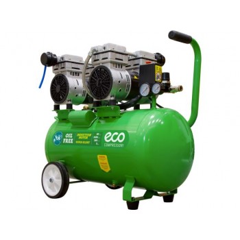 Компрессор ECO AE-50-OF1 (280 л/мин, 8 атм, коаксиальный, безмасляный, ресив. 50 л, 220 В, 1,6 кВт)