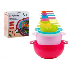 Набор мисок 10 предметов разноцветный, PERFECTO LINEA (Материал: полипропилен)