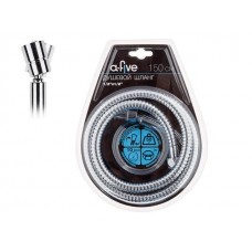 Шланг душевой, SUS/EPDM, 1/2" г-г 150 см, хром, a-five (Гайка латунь (anti-twist), 10 бар)