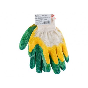 Перчатки х/б с латексным покрытием (двойной облив) 13класс STARTUL (ST7196)