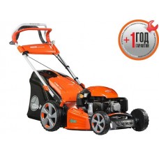 Газонокосилка бензиновая OLEO-MAC G 53TK ALLROAD PLUS 4 самоходная (EMAK K 805 OHV, 196 см3. Мощность двигателя 4,0 kW, шир. 51 cм, выс. 28-75 мм, мульчир. стальн. корп)