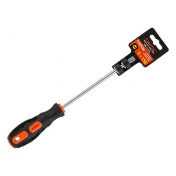 Отвертка “-” 6,0×150мм SL STARTUL PROFI (ST3031-615) (плоская шлицевая SLOTTED, рукоятка Anti slip)