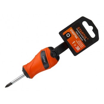 Отвертка “+” №1  38мм PH STARTUL MASTER (ST3055-130) (крестовая Phillips)