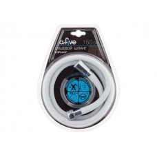 Шланг душевой, Si, 1/2" г-г 150 см, бел., a-five (Гайка латунь (anti-twist), 30 бар)
