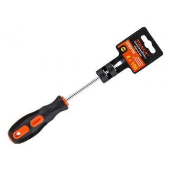 Отвертка “-” 4,0×100мм SL STARTUL PROFI (ST3031-410) (плоская шлицевая SLOTTED, рукоятка Anti slip)