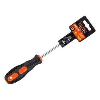 Отвертка “-” 6,0×100мм SL STARTUL PROFI (ST3031-610) (плоская шлицевая SLOTTED, рукоятка Anti slip)