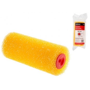 Ролик поролоновый “Структурный” крупнопористый 250мм под ручку 8мм STARTUL PROFI (покраска стен и фасадов, поролон, крупная структура)