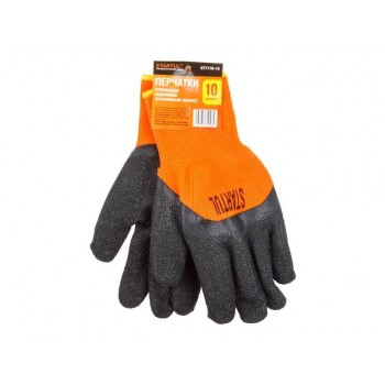 Перчатки утепленные акриловые, латекс вспененн STARTUL (ST7176-10) (3/4 облив)