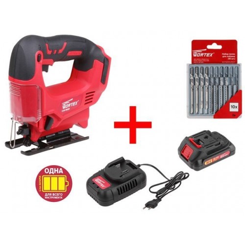 Аккум. лобзик WORTEX CJS 6529 в кор. ALL1 + АКЦИЯ! (акб 2 А + з/у со скидкой и набор пилок в подарок!) Аккум. лобзик WORTEX CJS 6529 в кор. ALL1 + АКЦИЯ! (акб 2 А + з/у со скидкой и набор пилок в подарок!)