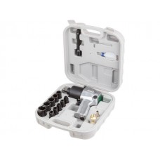 Пневмогайковерт 1/2″ ECO AIW-610 с лубрикатором и головками (580 Нм, Ударный мех-м: twin hammer, 7000 об/мин, Макс.резьба: М18, 220 л/мин,)