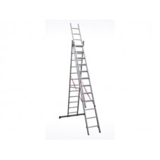 Лестница алюм. 3-х секц. 310/736/315 см 3х12 ступ. 20,4кг  NV3230 Новая Высота (макс. нагрузка 150кг)