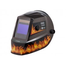 Щиток сварщика с самозатемняющимся светофильтром DGM V7000 (пламя) (1/1/1/2, 104x63 мм (65,5 см2), DIN 3,5/4-8/9-13 (регул), 4 сенсора)