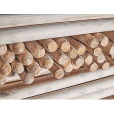 Черенок для щеток с резьбой ф25х1200мм (1 сорт) (РФ) (ЛИДЕР)