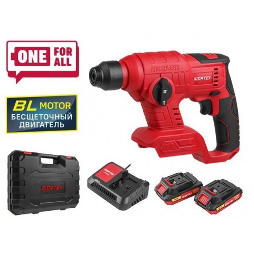 Аккум. перфоратор WORTEX CRH 1810 в чем. ALL1 XLT SET БЕСЩЕТ., 18 В, 1.2 Дж, 20 мм, 2х2 А*ч (18.0 В, БЕСЩЕТОЧНЫЙ, , 1.2 Дж, вес 1,14 кг) Аккум. перфоратор WORTEX CRH 1810 в чем. ALL1 XLT SET БЕСЩЕТ., 18 В, 1.2 Дж, 20 мм, 2х2 А*ч (18.0 В, БЕСЩЕТОЧНЫЙ, , 1.2 Дж, вес 1,14 кг)