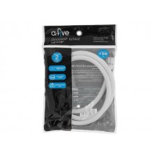 Шланг душевой, PVC, 1/2" г-г 150 см, белый, a-five (Гайка латунь (anti-twist))