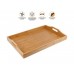Поднос бамбуковый с ручками, прямоугольный, 46х31 см, BAMBOO, PERFECTO LINEA (Размер: 46х31х6 см)