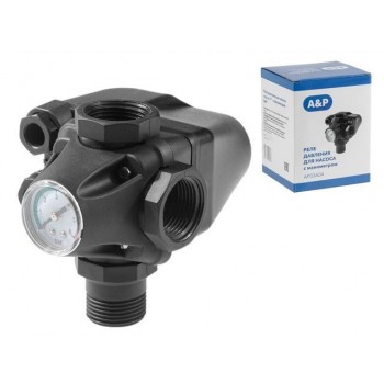 Реле давления для насоса с манометром A&amp;P